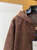 LV All-Over Print Suede Hooded Jacket - 图片 4