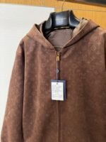 LV All-Over Print Suede Hooded Jacket - 图片 6