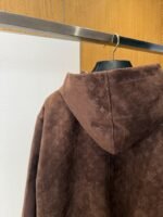 LV All-Over Print Suede Hooded Jacket - 图片 9