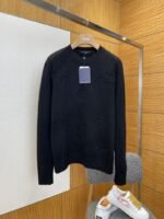 LV Floral Openwork Jacquard Crewneck Knit Sweater