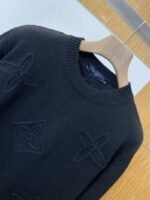 LV Floral Openwork Jacquard Crewneck Knit Sweater - 图片 3