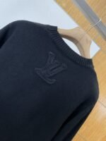 LV Floral Openwork Jacquard Crewneck Knit Sweater - 图片 6