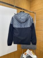 Dior Jacquard Patchwork Hooded Down Jacket 1 - 图片 2