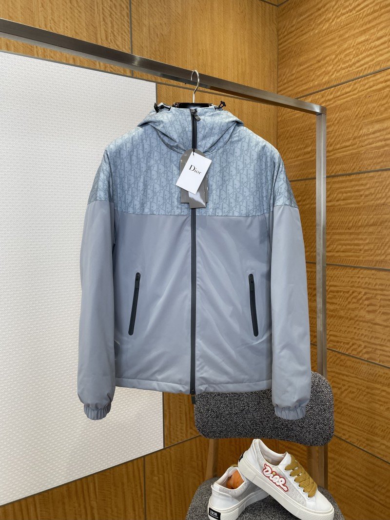 wsxc1767748441070_0.jpg Dior Jacquard Patchwork Hooded Down Jacket 2 - 图片 1