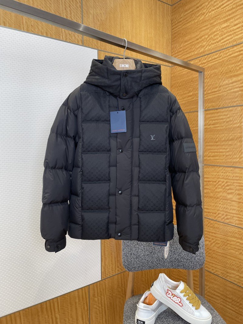 wsxc1767749045141_0.jpg LV Jacquard Hooded Quilted Down Jacket - 图片 1