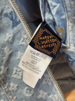 LV Color Jacquard Hooded Denim Down Jacket - 图片 6