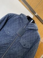 LV Full-Print Hooded Denim Down Jacket 1 - 图片 3