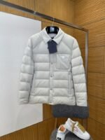 Prada Metal Triangle Logo Lapel Down Jacket 1