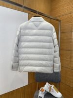 Prada Metal Triangle Logo Lapel Down Jacket 1 - 图片 2