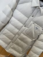 Prada Metal Triangle Logo Lapel Down Jacket 1 - 图片 4
