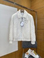 Dior Digital Embroidered Diamond Quilted Jacket Coat 1