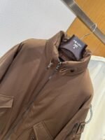 Prada Cuff Logo Zipper Pocket Down Jacket 1 - 图片 3