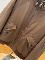Prada Cuff Logo Zipper Pocket Down Jacket 1 - 图片 4