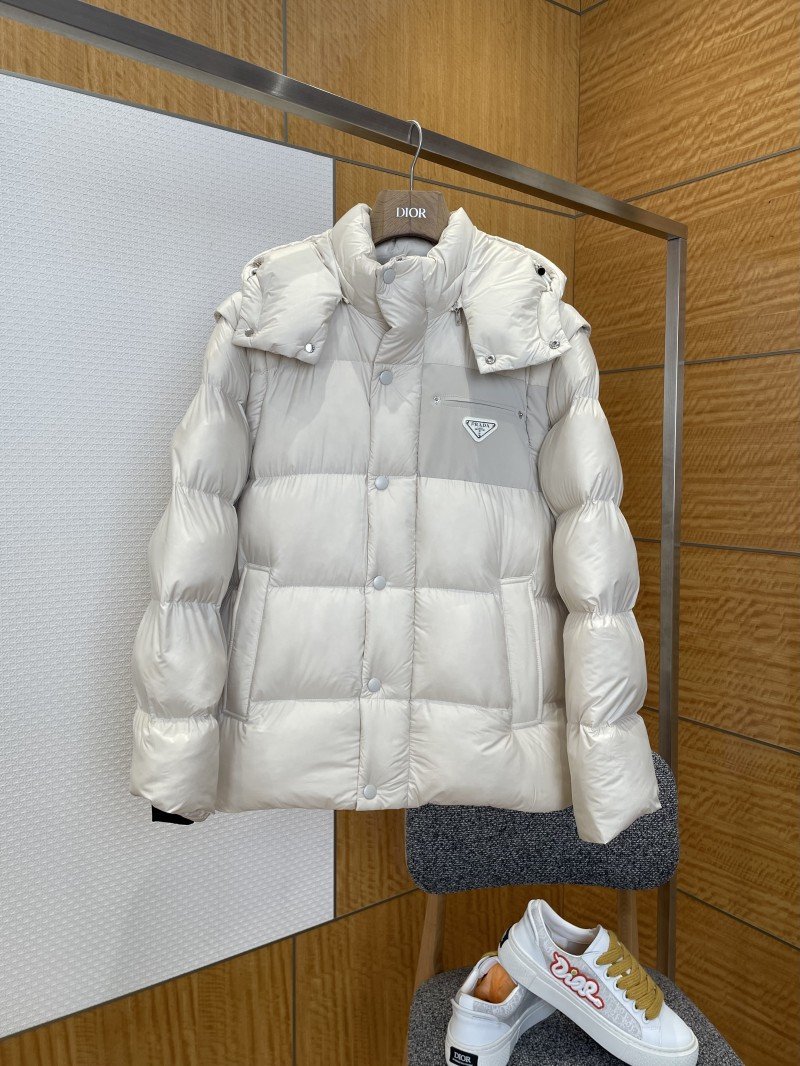wsxc1767752550977_0.jpg Prada Classic Triangle Logo Detachable Sleeves Down Jacket 2 - 图片 1