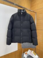 Dior Logo Zipper Stand Collar Down Jacket