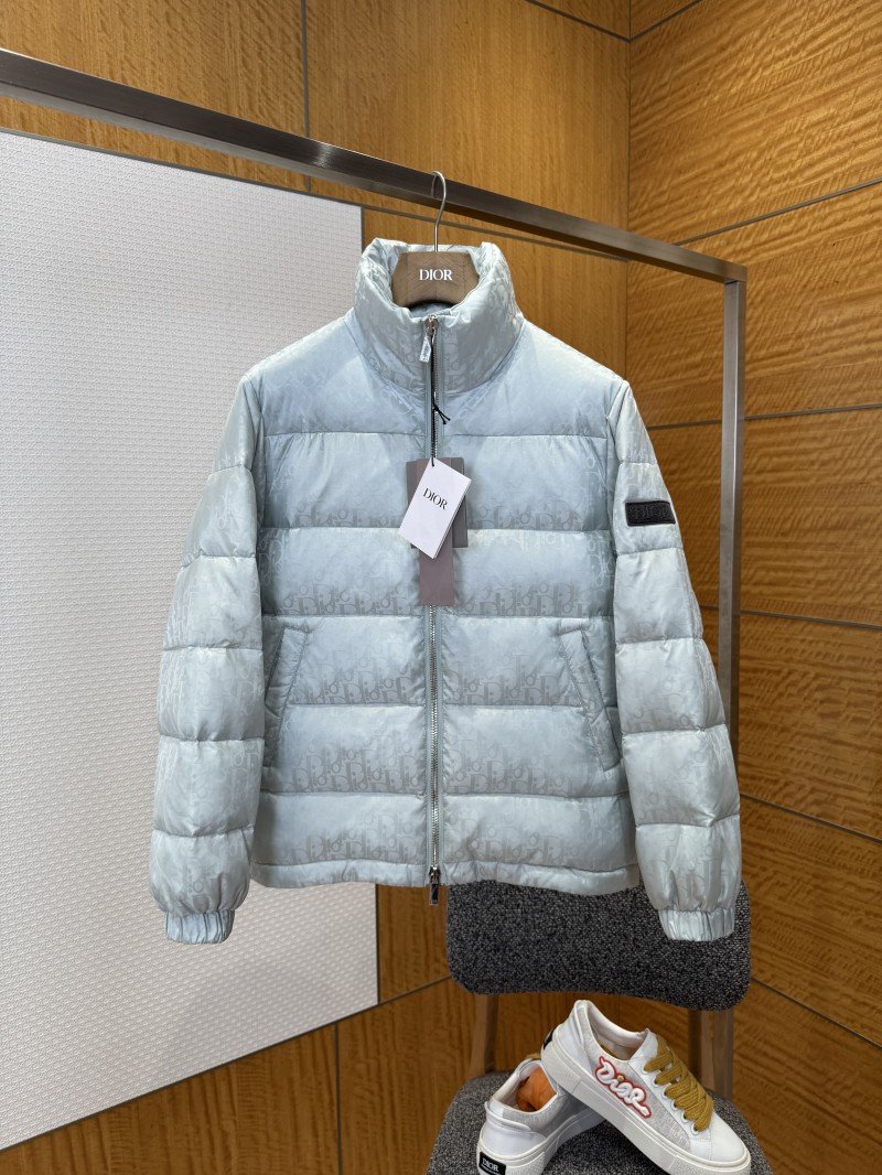 wsxc1767753771182_0.jpg Dior All-Over Print Solid Color Zipper Stand Collar Down Jacket 3 - 图片 1