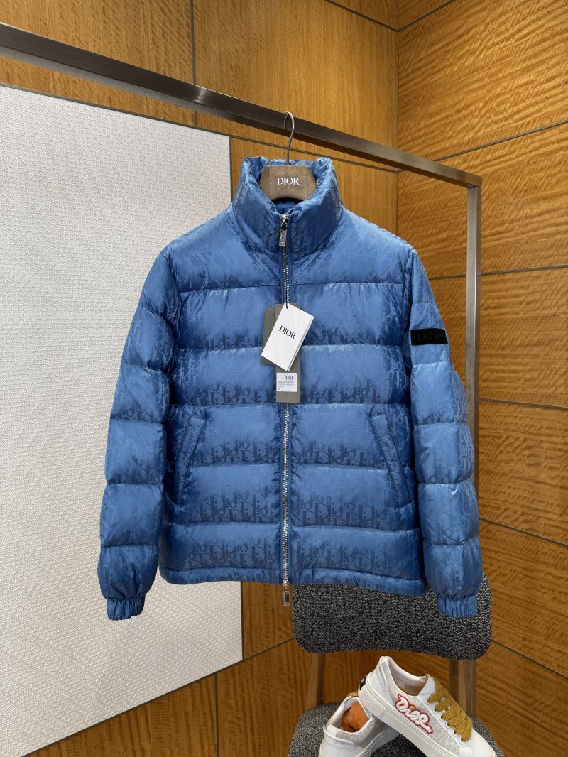 wsxc1767753777193_0.jpg Dior All-Over Print Solid Color Zipper Stand Collar Down Jacket 4 - 图片 1