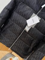 Dior All-Over Print Solid Color Zipper Stand Collar Down Jacket 7 - 图片 4