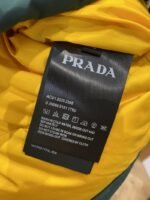 Prada Enameled Triangle Logo Stand Collar Hooded Down Jacket 2 - 图片 9