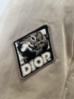 Dior Embroidered Patch Baseball Collar Cotton Jacket - 图片 6