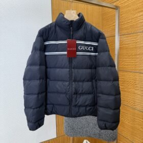 Gucci Letter Jacquard Stand Collar Down Jacket
