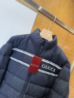 Gucci Letter Jacquard Stand Collar Down Jacket - 图片 3