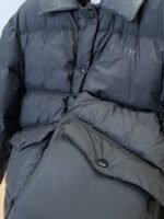 Miu Miu Logo Print Leather Collar Down Jacket 2 - 图片 5