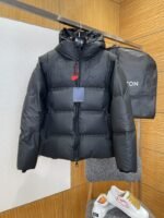 LV Embossed Floral Hooded Down Jacket