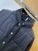 LV leather label color blocked hooded lightweight down jacket 2 - 图片 3