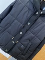 LV leather label color blocked hooded lightweight down jacket 2 - 图片 4