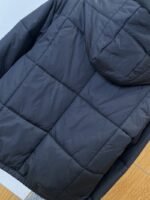 LV leather label color blocked hooded lightweight down jacket 2 - 图片 7