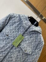 Gucci All-Over Print Zipped Denim Down Jacket - 图片 3