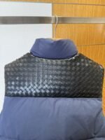 BOTTEGA VENETA Splicing genuine leather woven down vest 2 - 图片 7