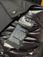Prada solid color hooded letter micro label down jacket - 图片 9