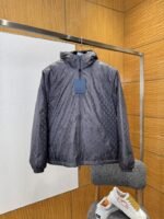 LV All-over Print Zip-up Down Jacket 2