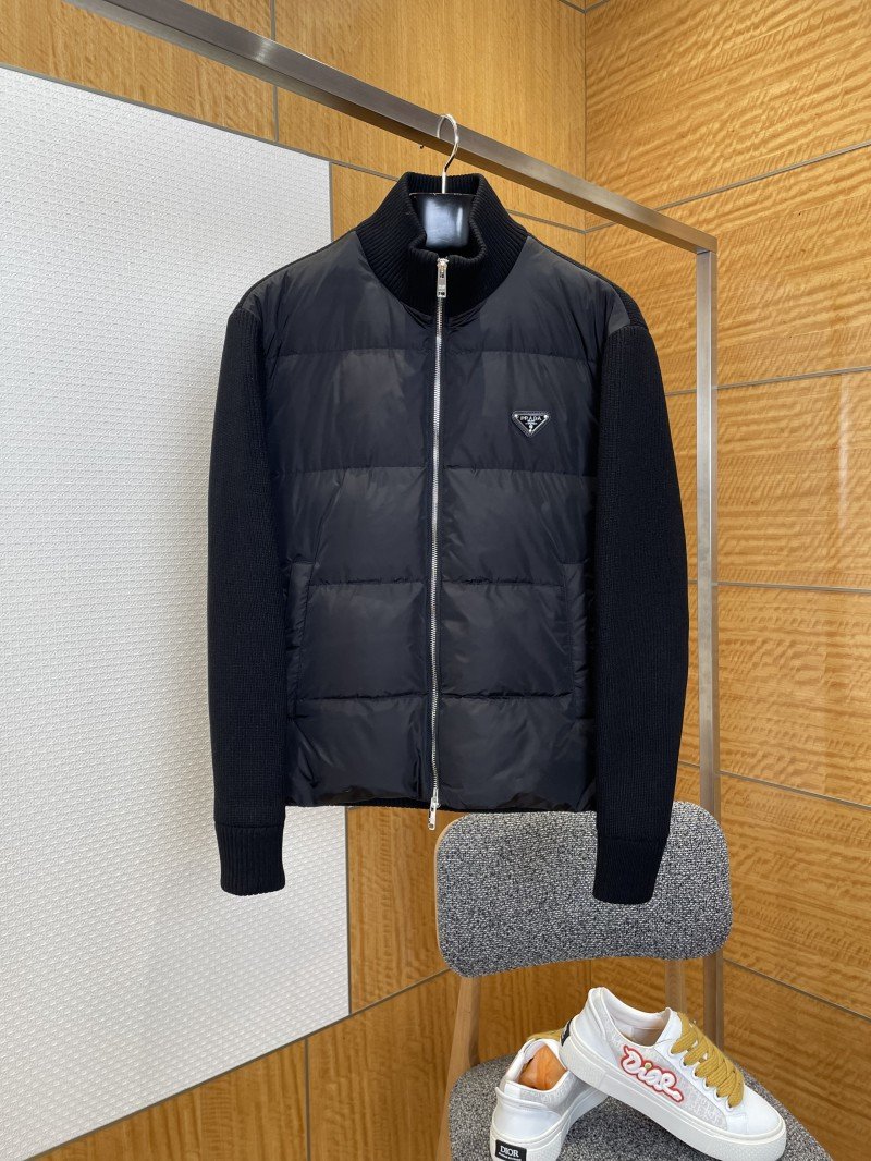 wsxc1768164580549_0.jpg Prada Enamel Triangle Logo Letter Embroidered Down Jacket 1 - 图片 1