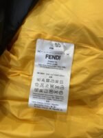 Fendi Letter Patch Jacquard Hooded Down Jacket - 图片 9