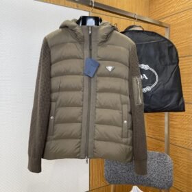 Prada Knit Panel Down Jacket
