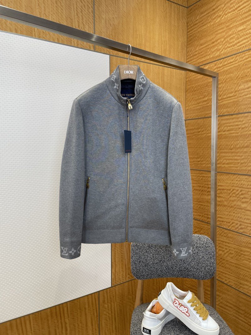 wsxc1768178917409_0.jpg LV Printed Zipper Stand Collar Jacket - 图片 1