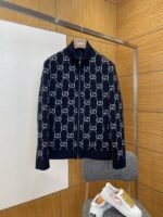 Gucci All-Over Logo Print Knit Down Jacket