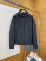 Fendi Double F Print Patchwork Detachable Hood Down Jacket 2