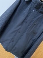 Fendi Double F Print Patchwork Detachable Hood Down Jacket 2 - 图片 4