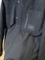 Fendi Double F Print Patchwork Detachable Hood Down Jacket 2 - 图片 5