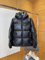 Prada Classic Triangle Logo Stand Collar Down Jacket 1