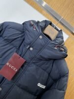 Gucci Embroidered Logo Hooded Down Jacket 1 - 图片 3