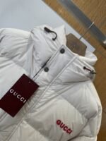 Gucci Embroidered Logo Hooded Down Jacket 2 - 图片 3