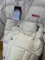 Gucci Embroidered Logo Hooded Down Jacket 2 - 图片 5