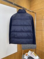 Gucci Logo Embroidered Striped Patchwork Down Jacket 1 - 图片 2
