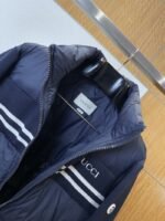 Gucci Logo Embroidered Striped Patchwork Down Jacket 1 - 图片 6