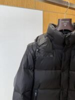 Prada Triangle Logo Stand Collar Hooded Down Jacket - 图片 4